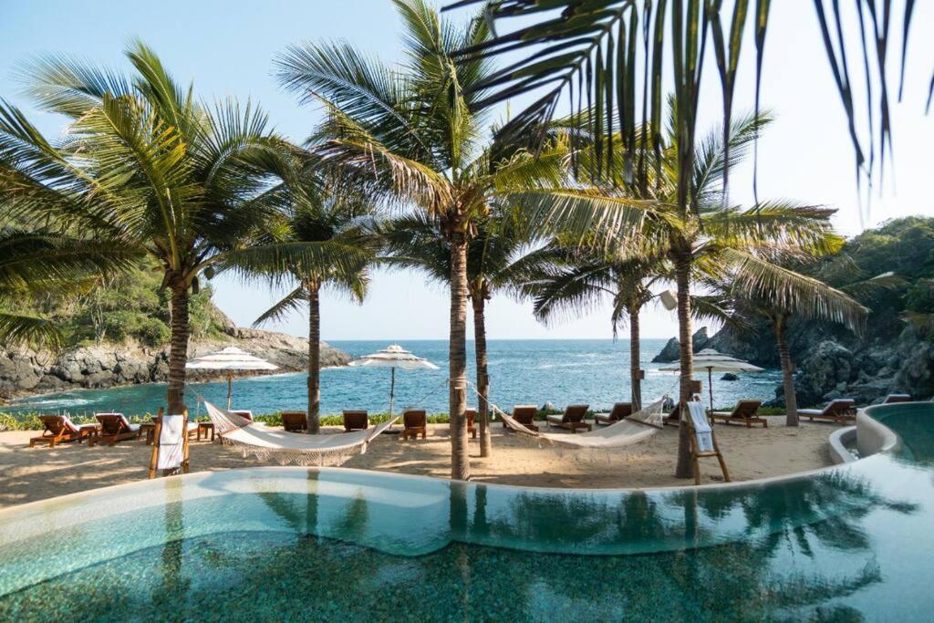 زيهواتانيجو Exclusiva Villa En Punta Garrobo المظهر الخارجي الصورة