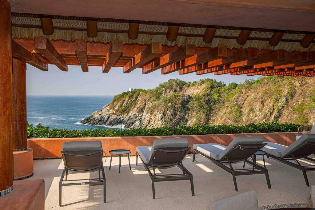 زيهواتانيجو Exclusiva Villa En Punta Garrobo المظهر الخارجي الصورة